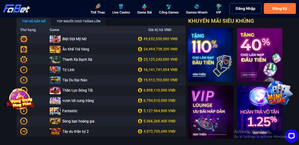 Casino trực tuyến HD trên ứng dụng 6ff19 nhà cái